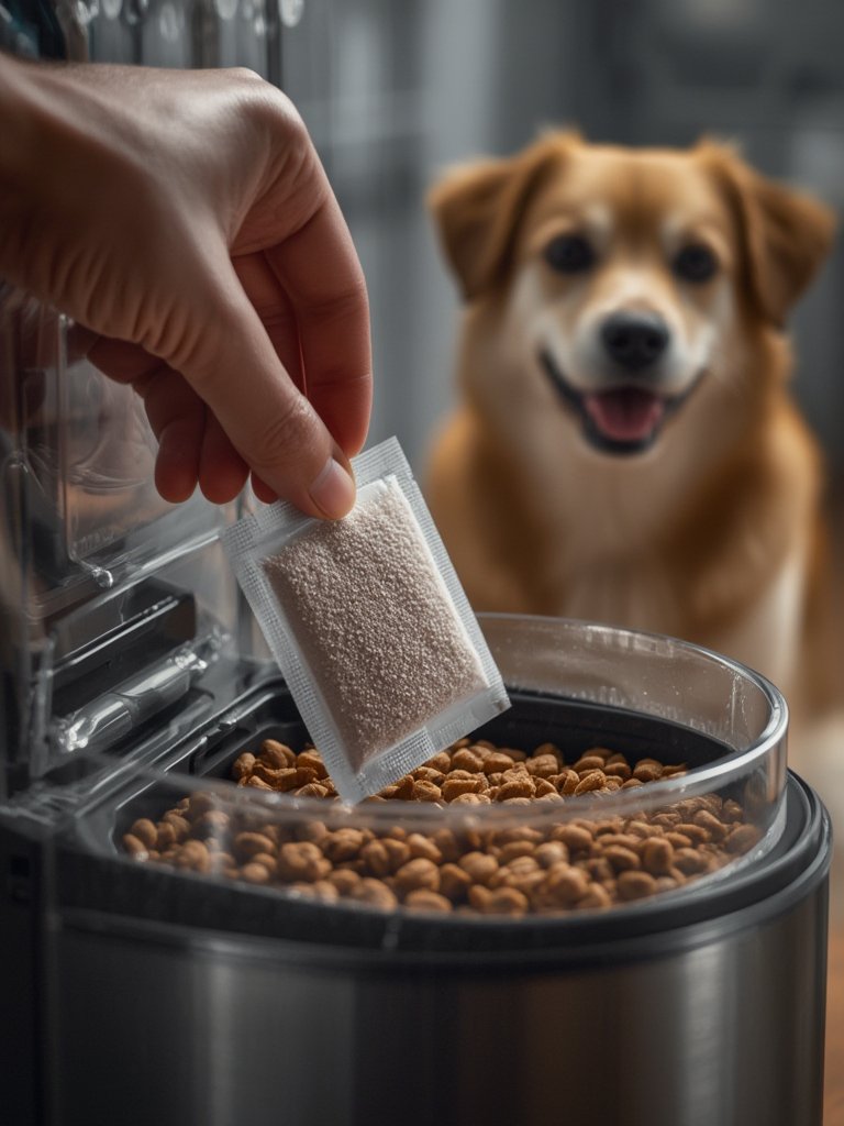 pet desiccant in action