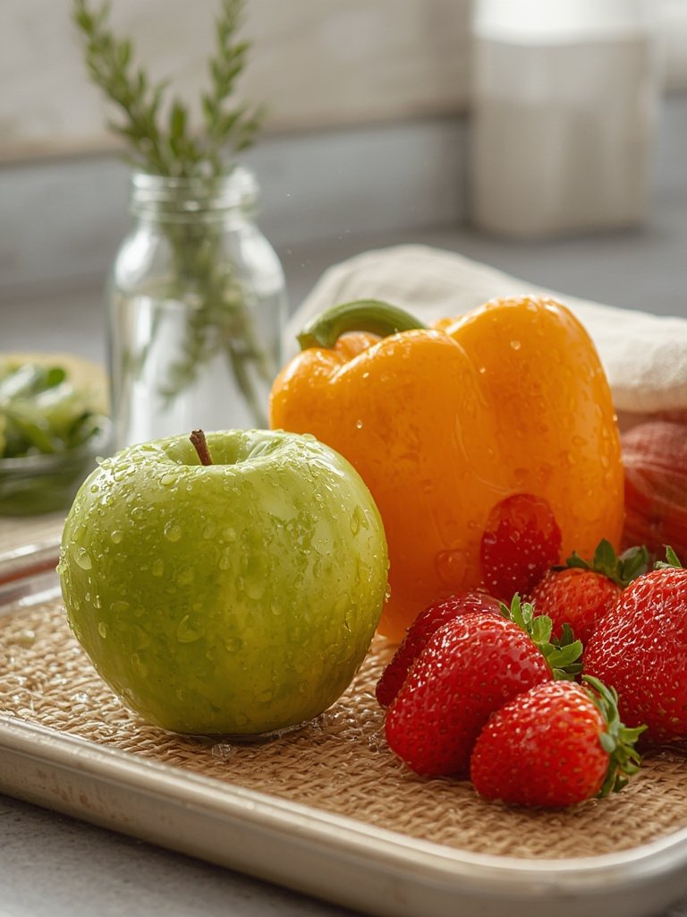 produce wash in action