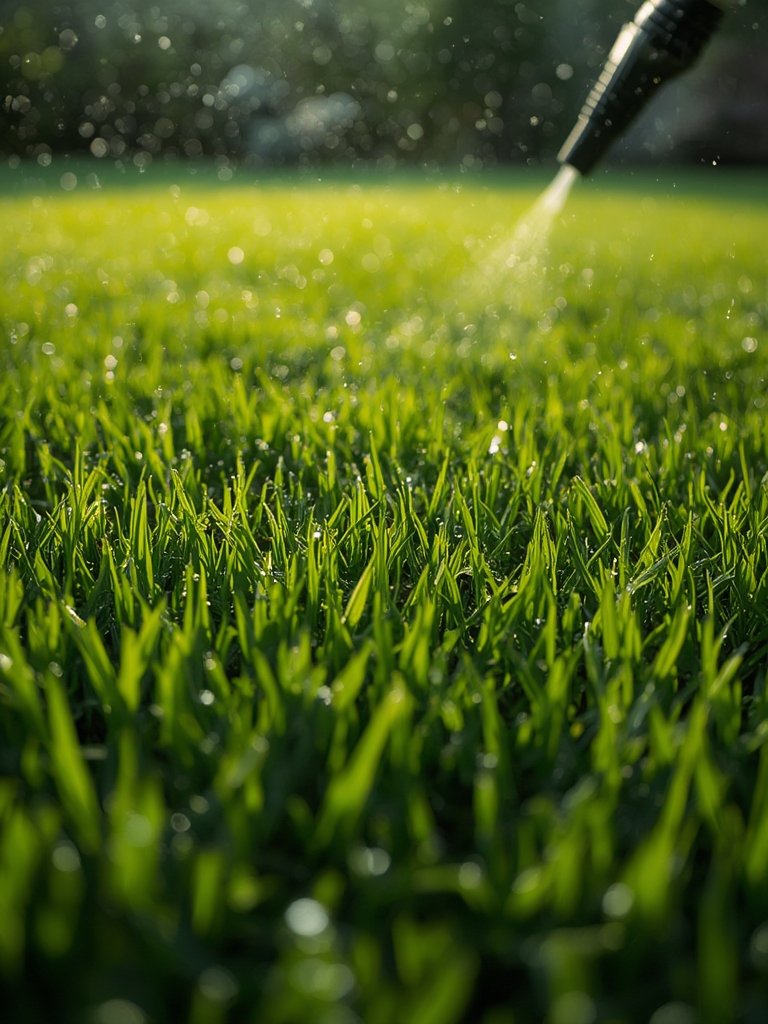 lawn fungicide in action