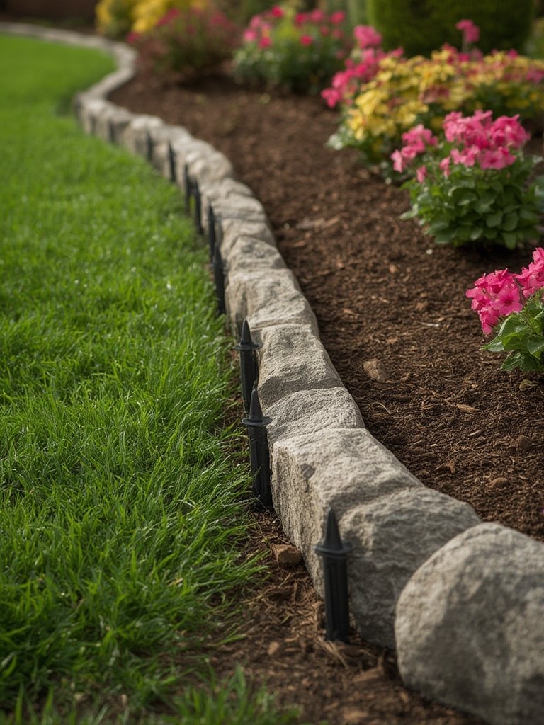 landscape edging in action