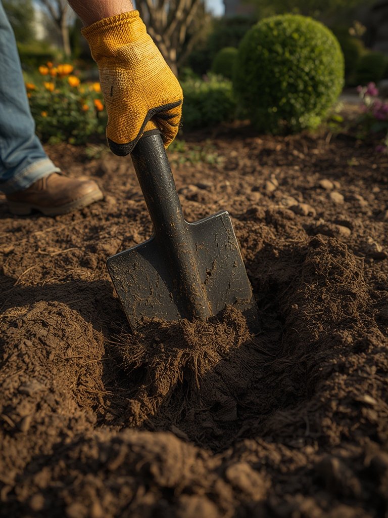 pick mattock in action