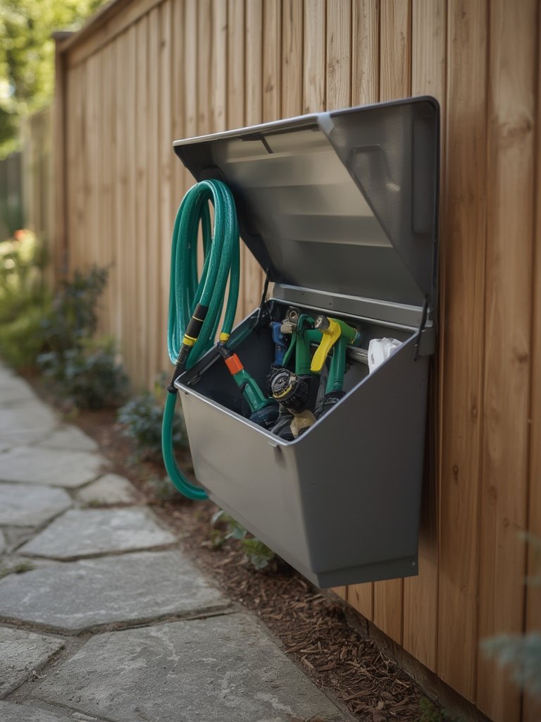 hose hanger in action