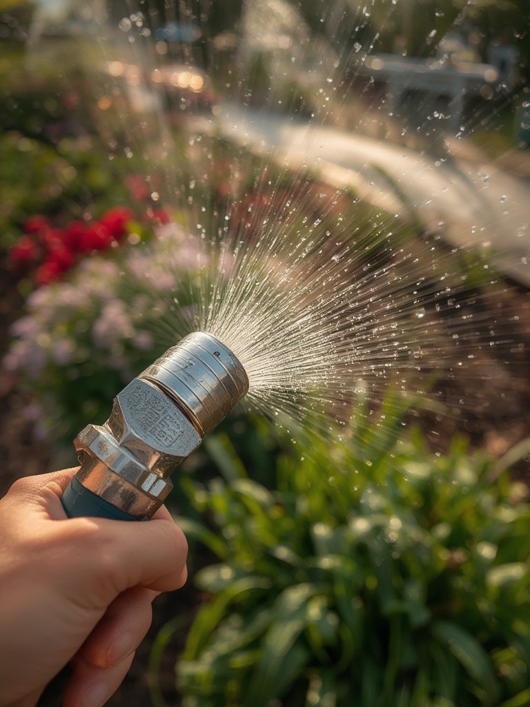 metal nozzle in action