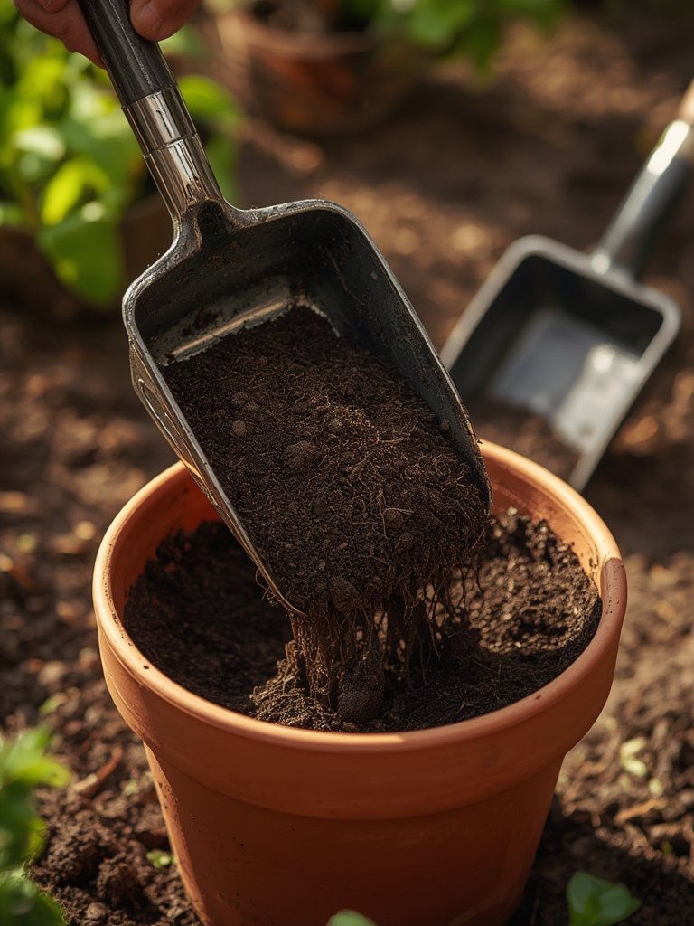 Potting Scoop in action