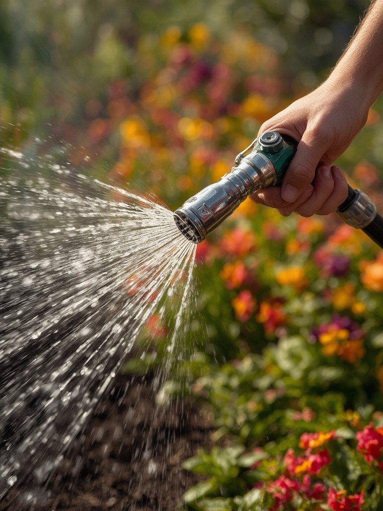 metal nozzle in action