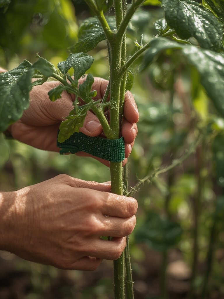 plant ties in action