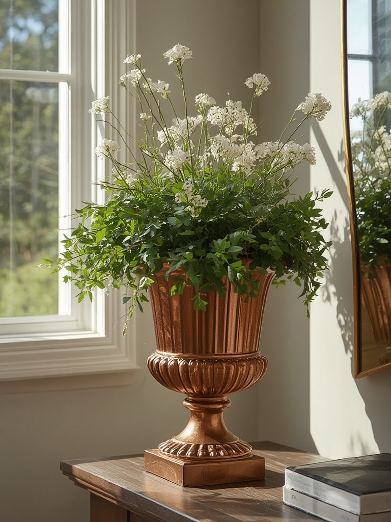 urn planter in action