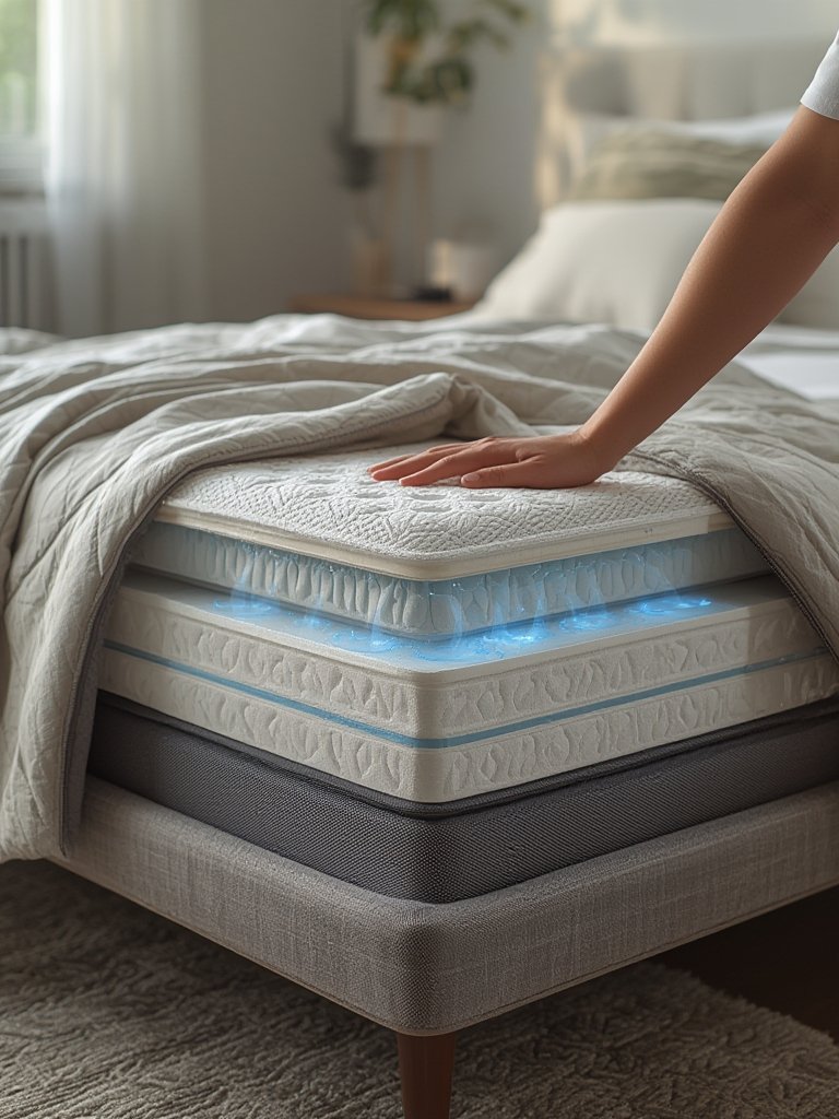 twin mattress in action