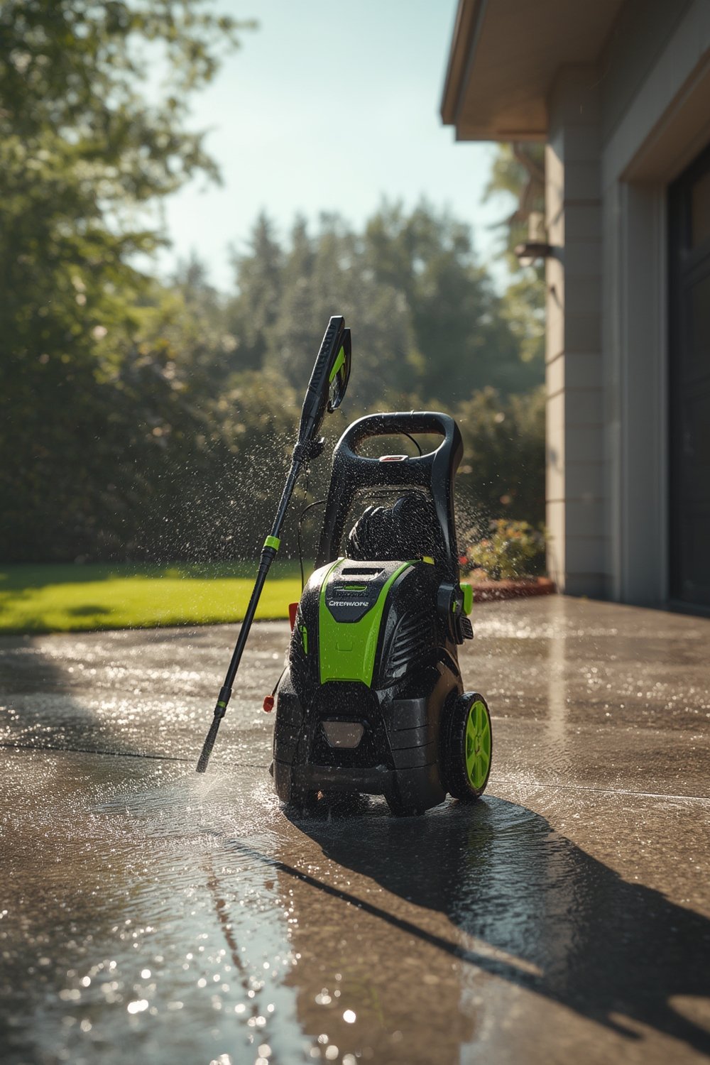Greenworks 2000 PSI Electric Pressure Washer Review: Medium-Duty Cleaning Power Without Gas Noise or Fumes 2 greenworks power washer 2000 psi - Illustration 1