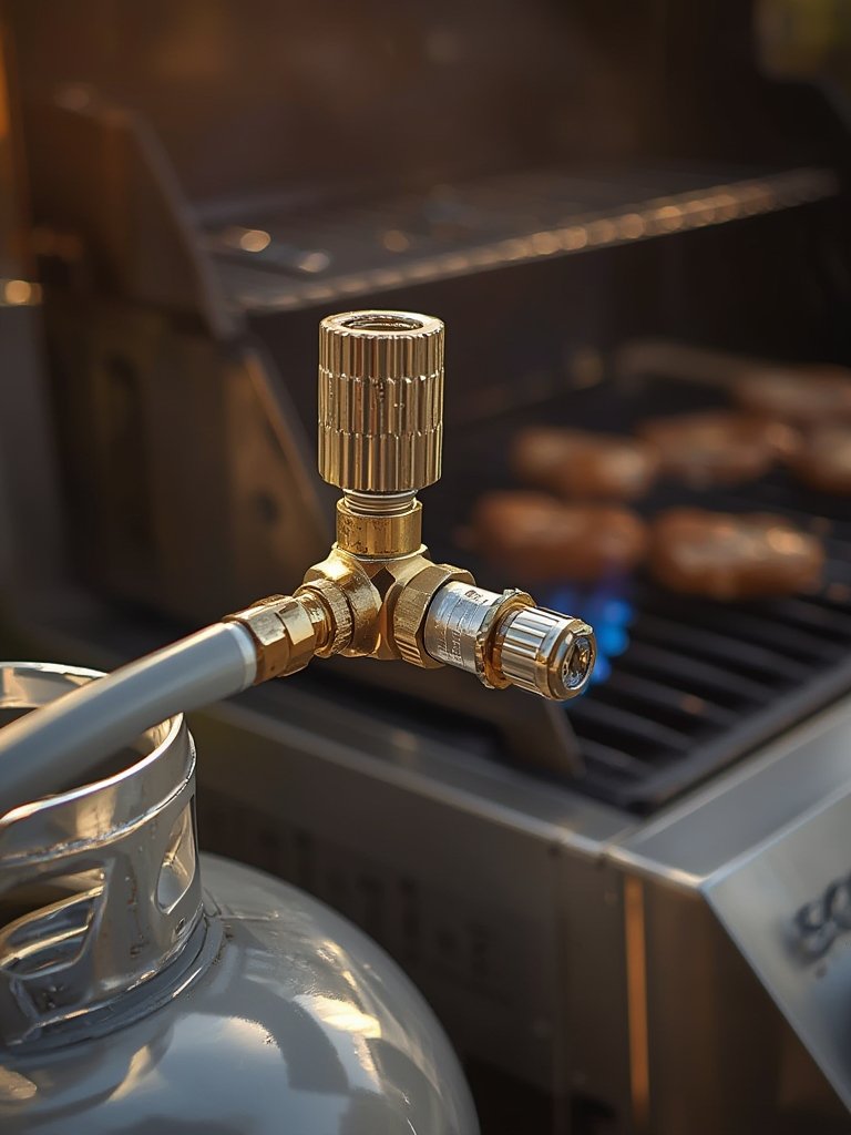 propane regulator in action