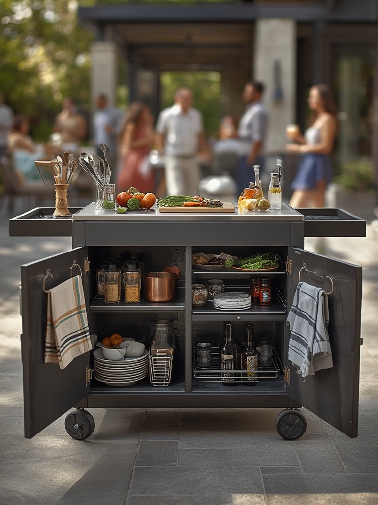 outdoor cart in action