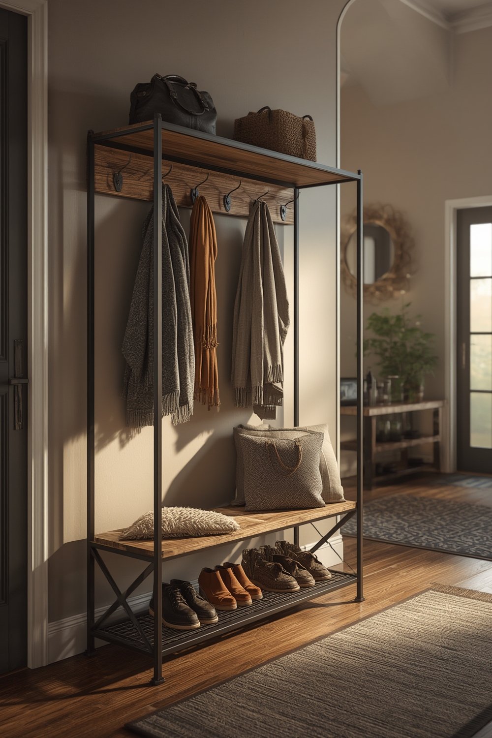 hall tree product view