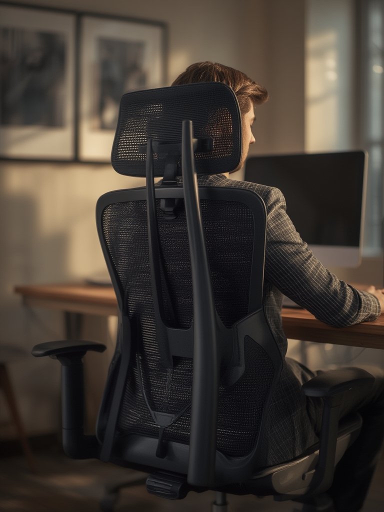 ergonomic chair in action