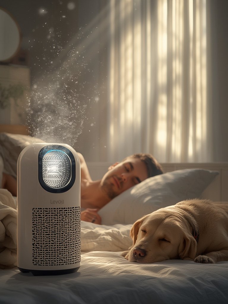 Should You Get the LEVOIT Air Purifier Vital 100S-P for Pets and Allergies? 2 air purifier in action