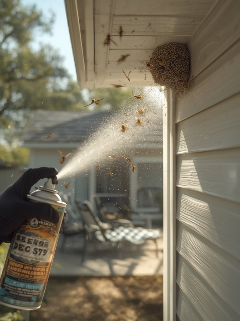 wasp killer in action