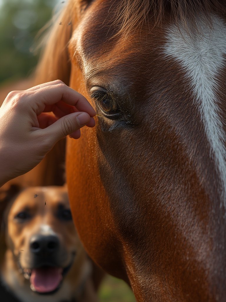 fly repellent in action