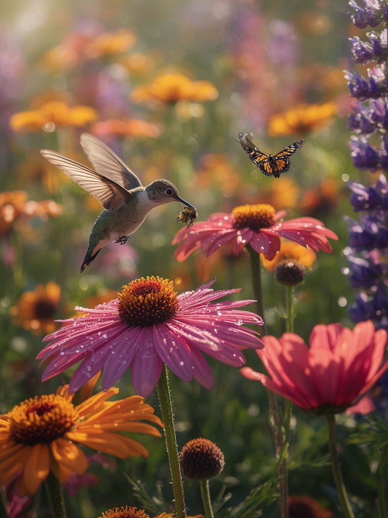 wildflower seeds in action