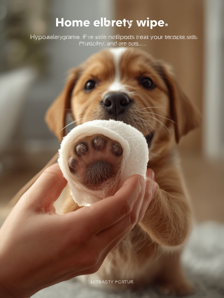 Should You Buy Wags & Wiggles Hypoallergenic Dog Wipes for Sensitive Skin? 2 dog wipes in action