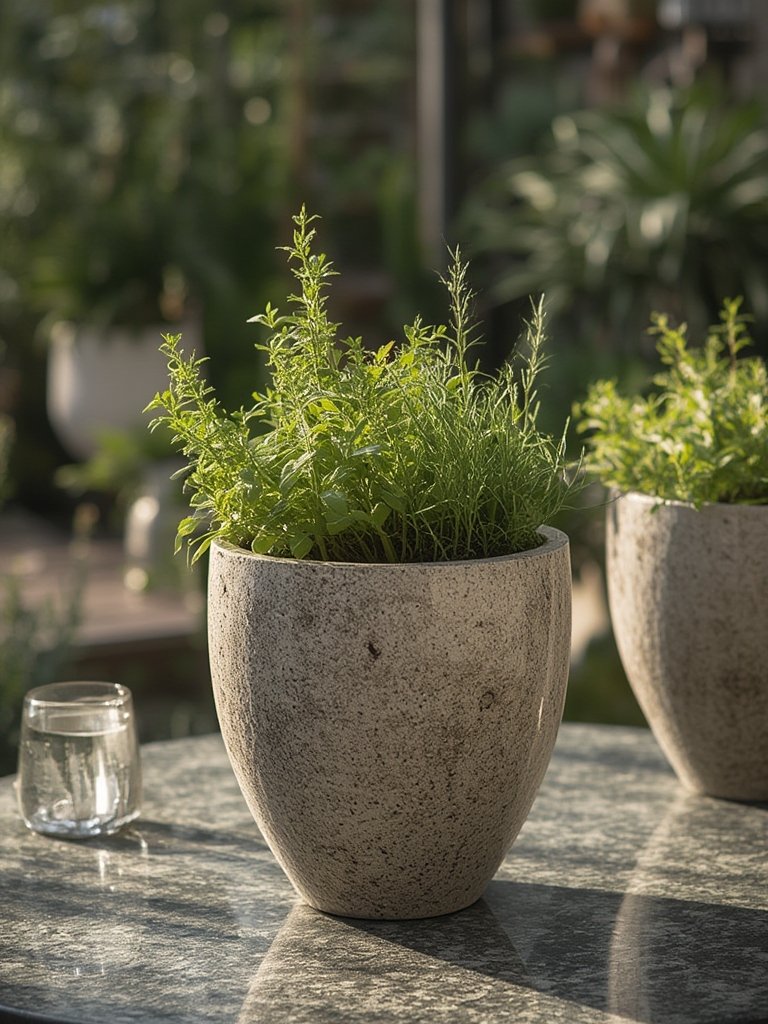 planter pots in action