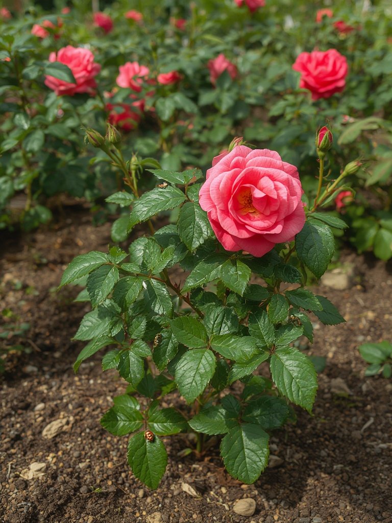 rose fertilizer in action