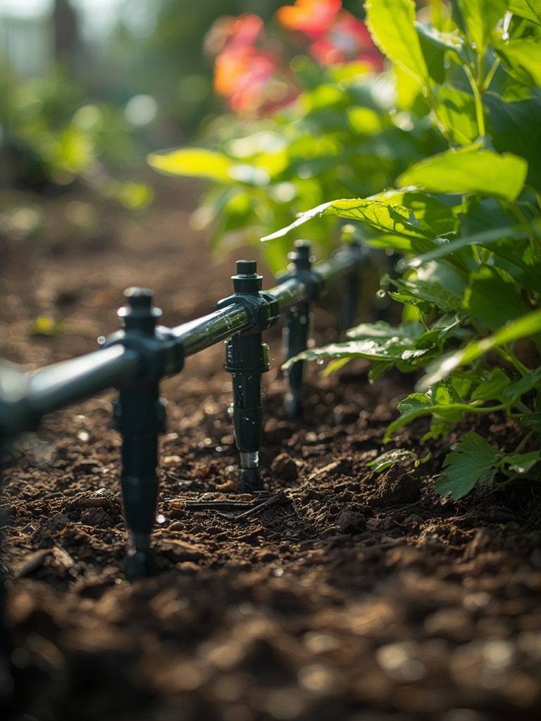 drip tubing in action