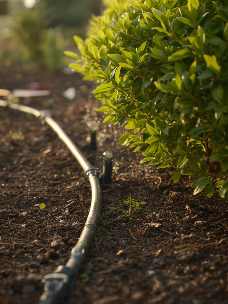 drip tubing in action