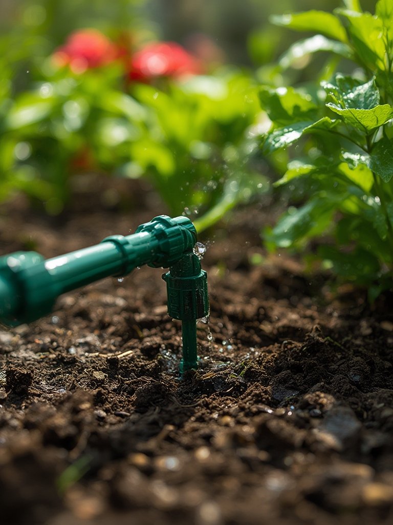 drip tubing in action