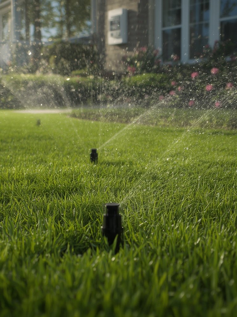 sprinkler controller in action