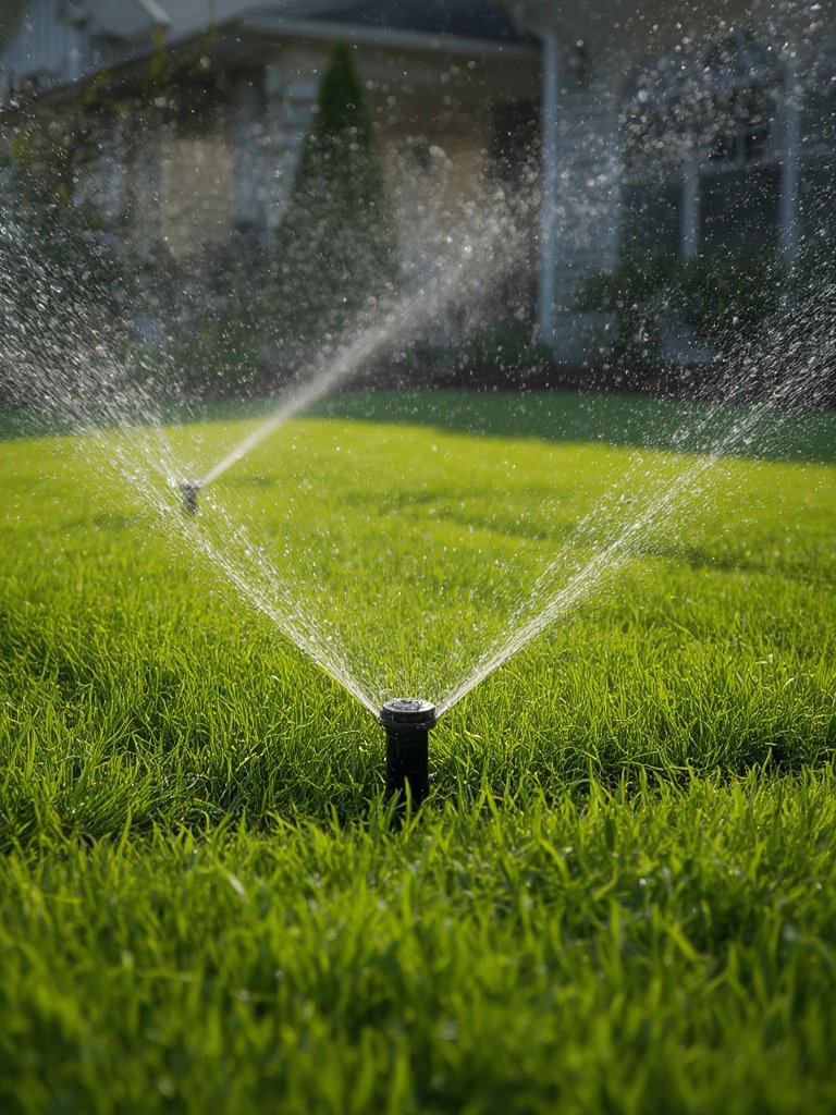 sprinkler controller in action