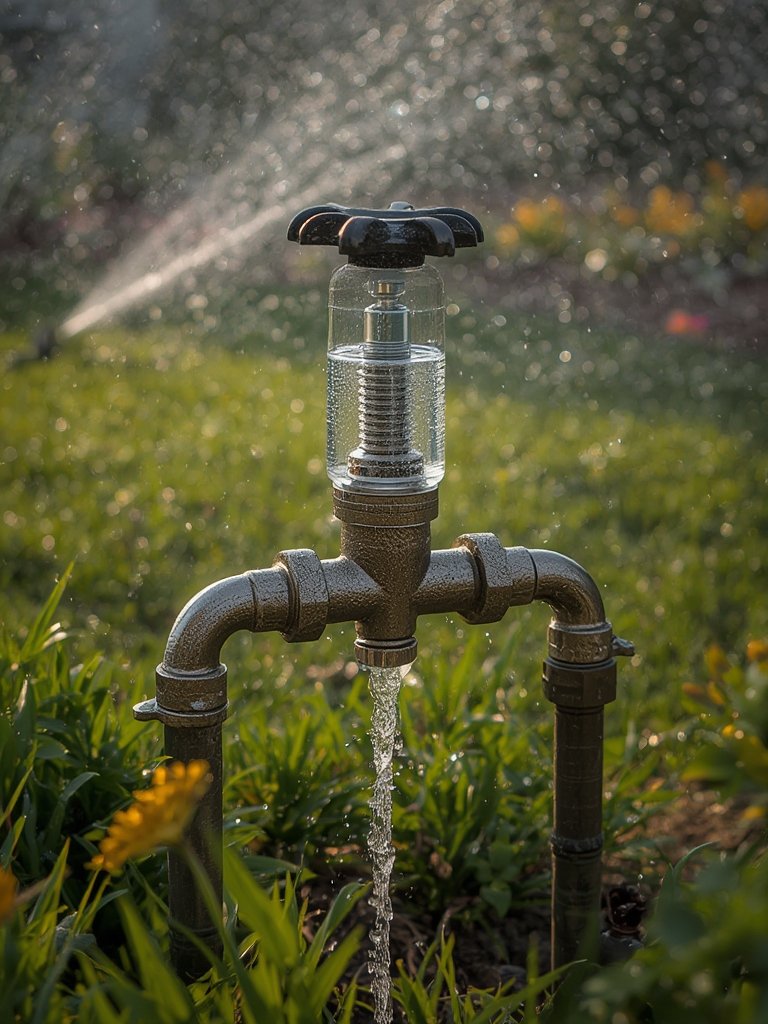 anti-siphon valve in action