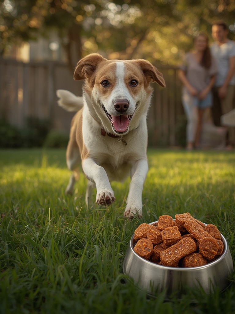 dog supplement in action