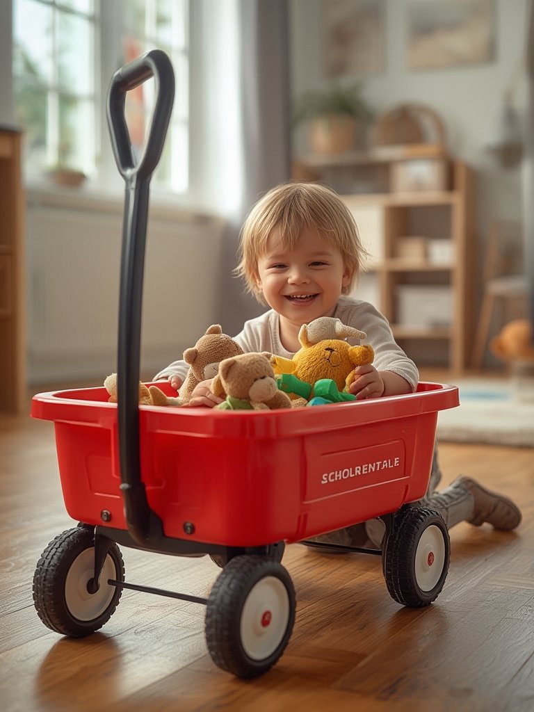 toddler wagon in action