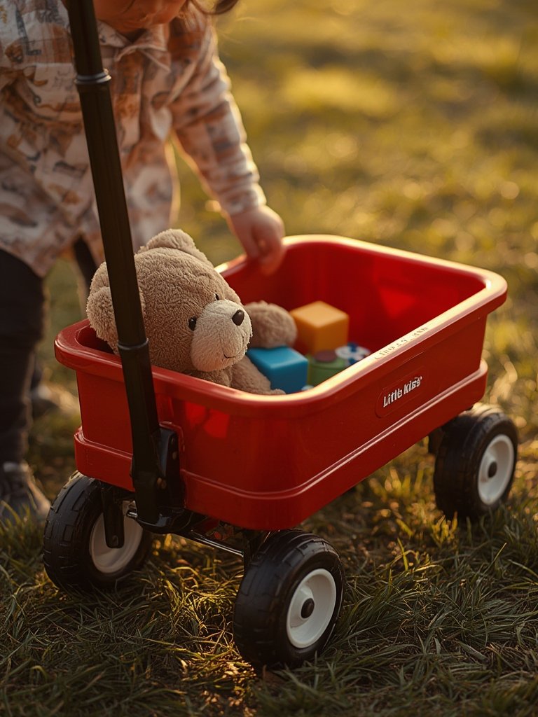 toddler wagon in action