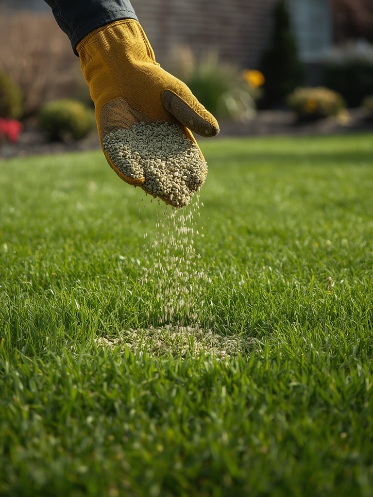 crabgrass preventer in action