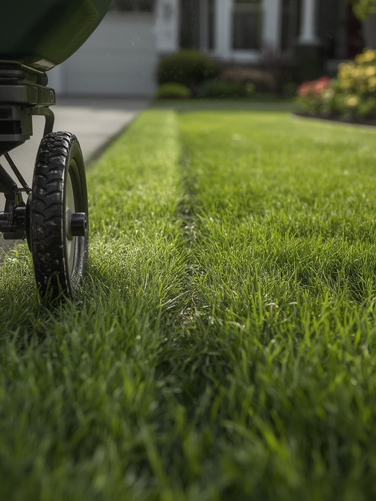 broadcast spreader in action