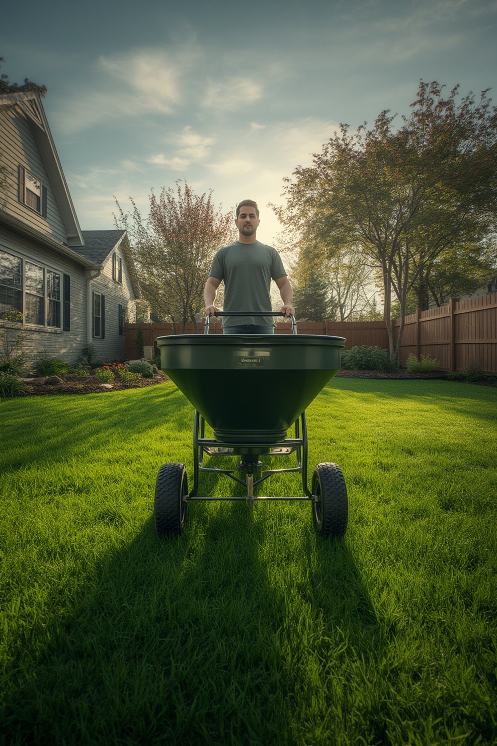 lawn spreader product view
