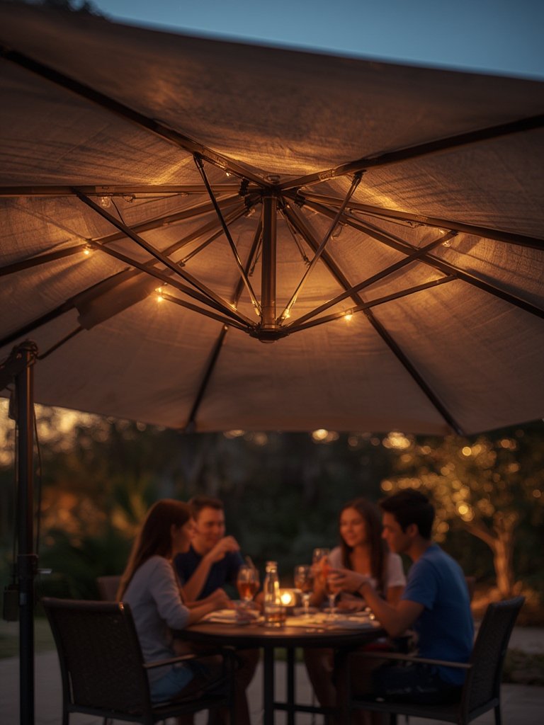Solar Umbrella: 7 Ultimate Secrets For Amazing Outdoor Comfort 2026 2 solar umbrella in action