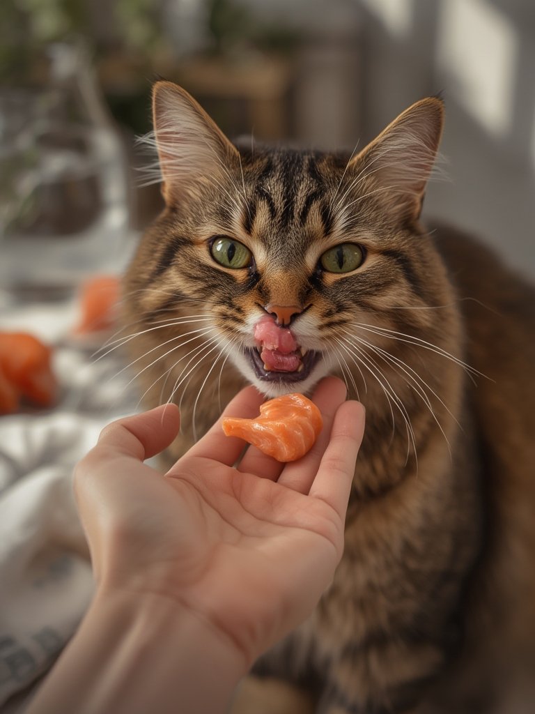 Should You Buy INABA Salmon Churu Cat Treats for Picky Eaters? 2 salmon churu in action