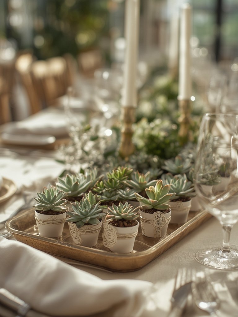 succulent tray in action