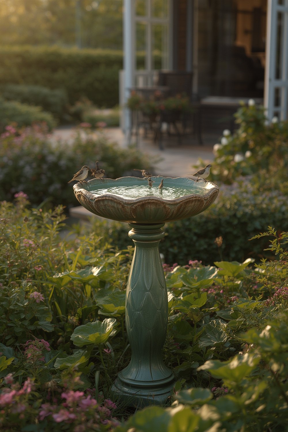 lotus birdbath product view