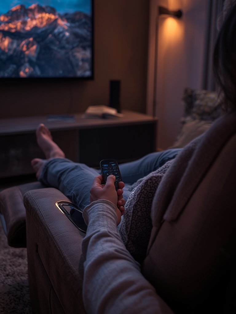 massage recliner in action