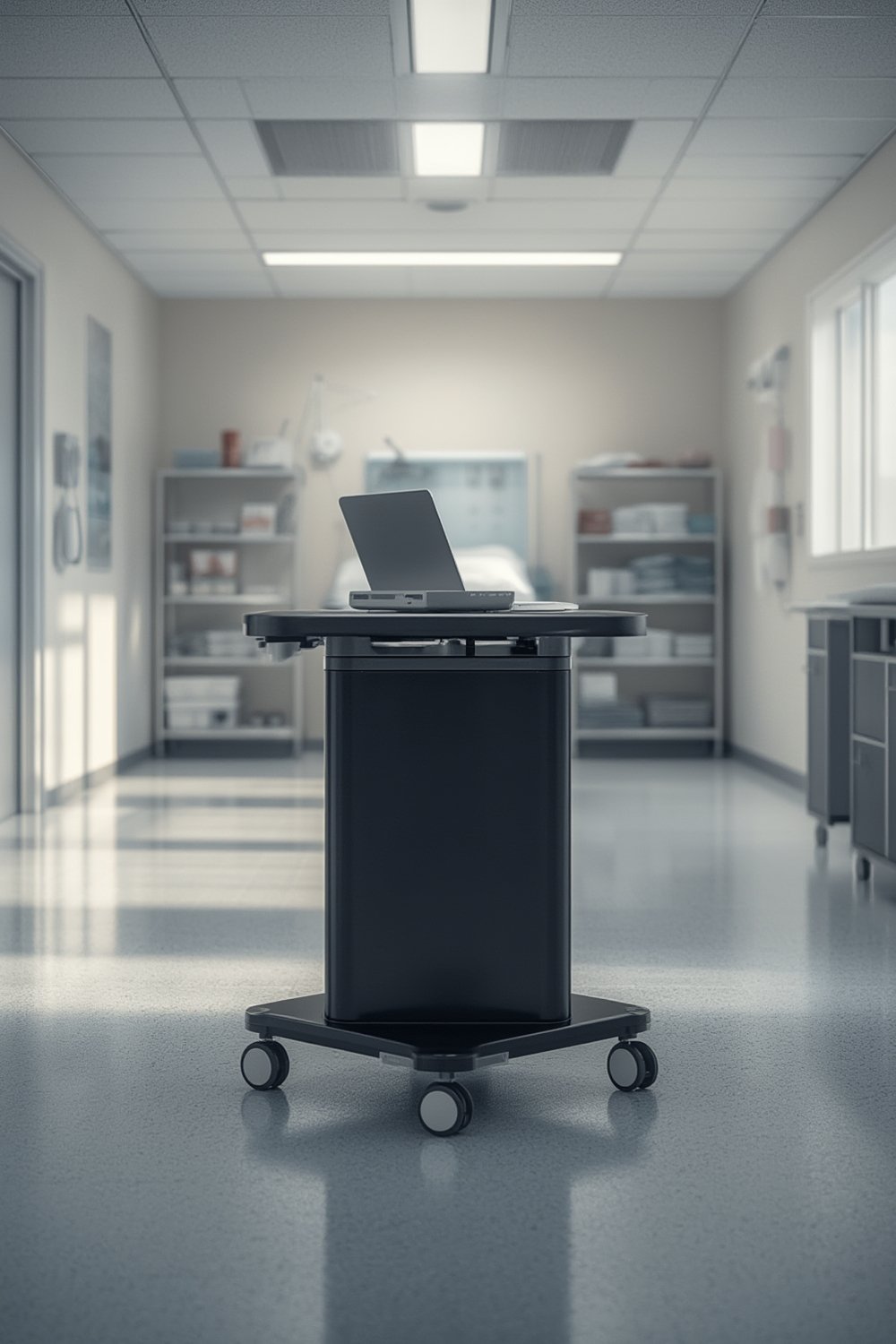 Techni Mobili Sit-to-Stand Laptop Cart Review: Worth It? 1 medical cart product view