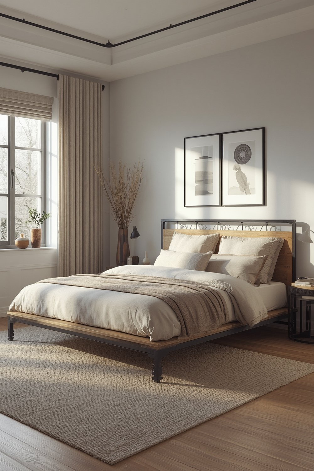 metal bedframe product view