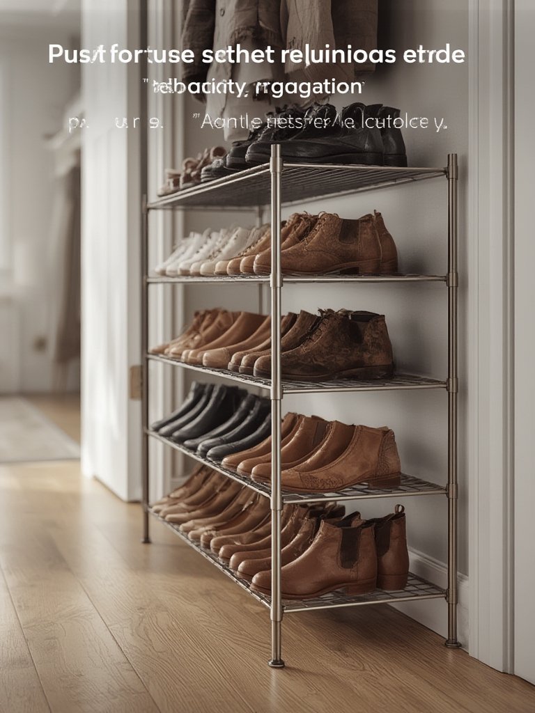 shoe rack in action