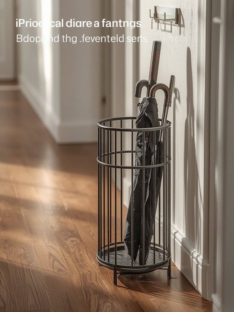 umbrella stand in action