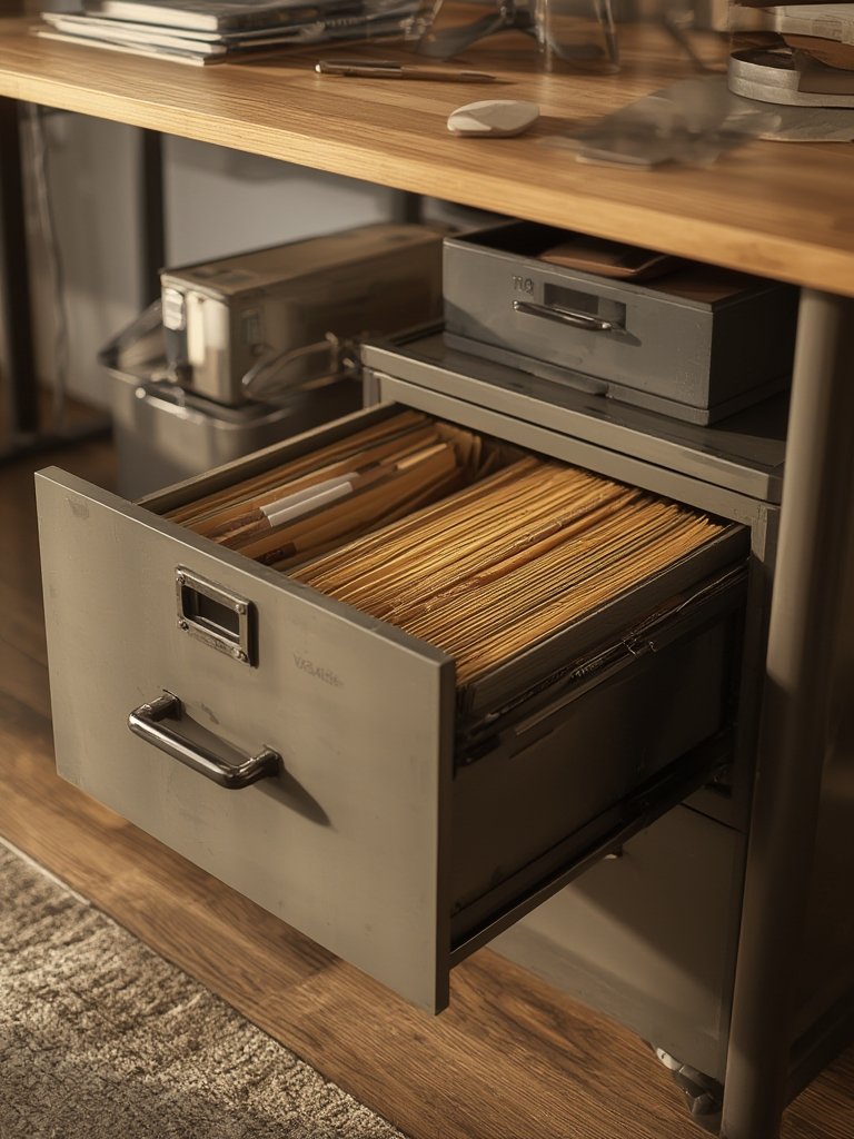 Should You Buy the VASAGLE File Cabinet for a Small Office? 2 file cabinet in action