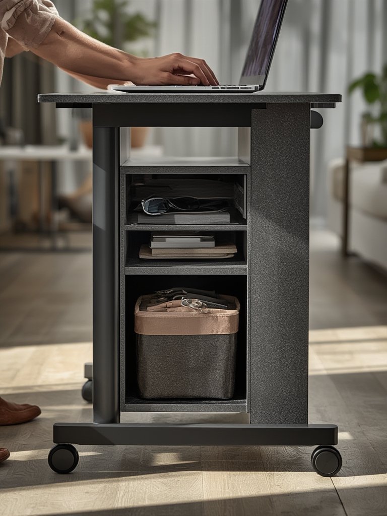 laptop cart in action