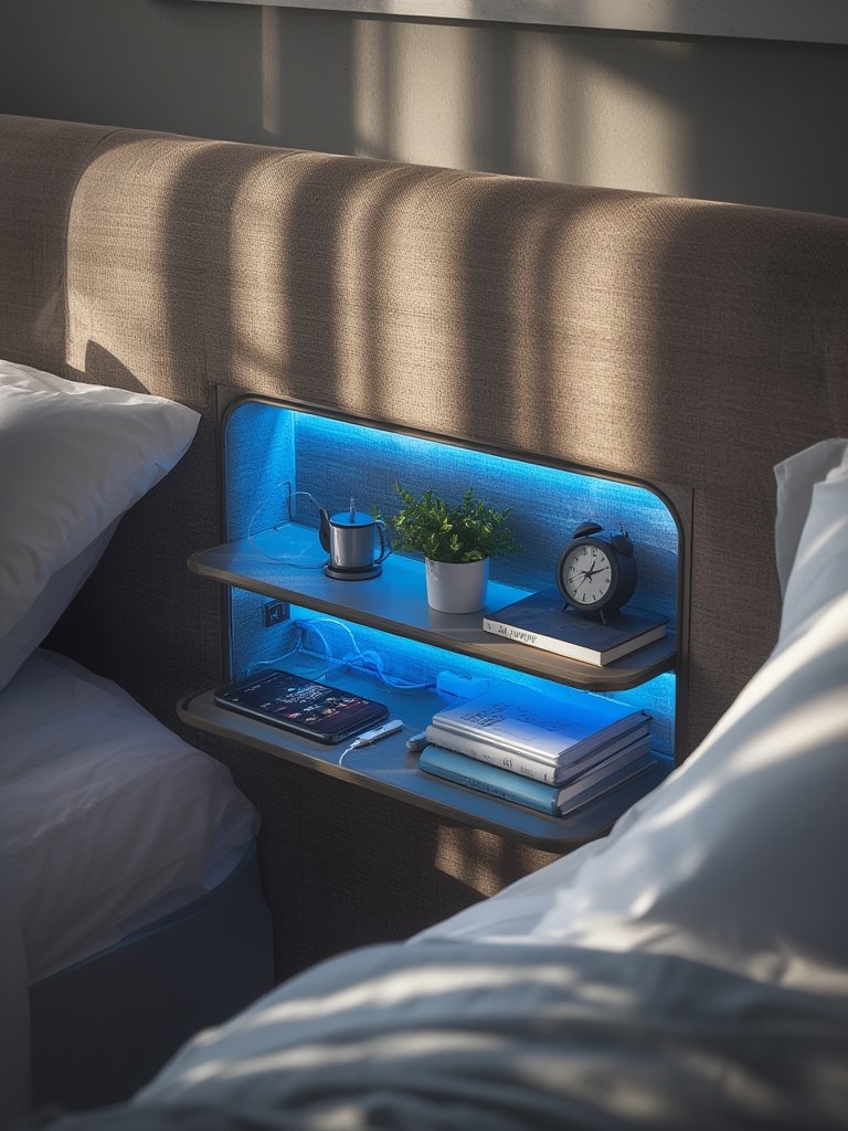 LED Headboard in action