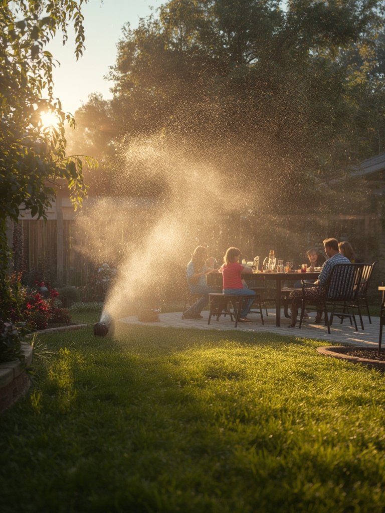 propane fogger in action