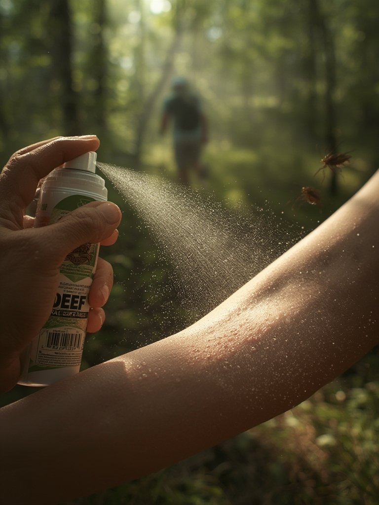 insect repellent in action